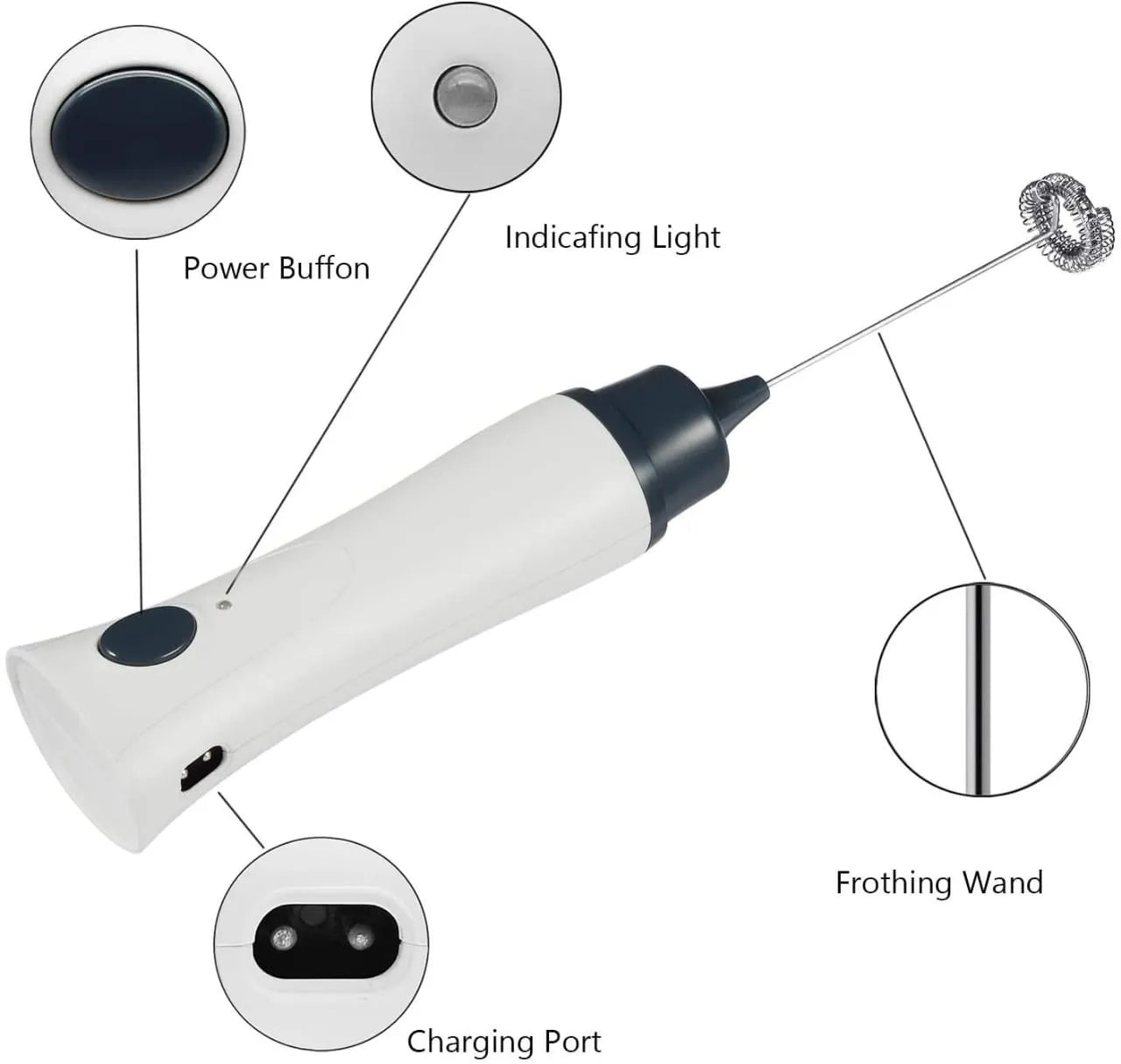 Rechargeable Coffee Beater Electric.