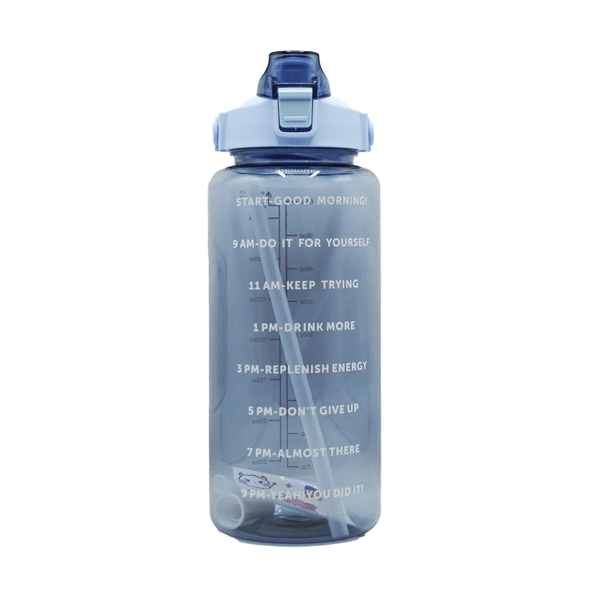 2 Litre Motivational Water Bottle – Botella Flaske - Botella Flaske