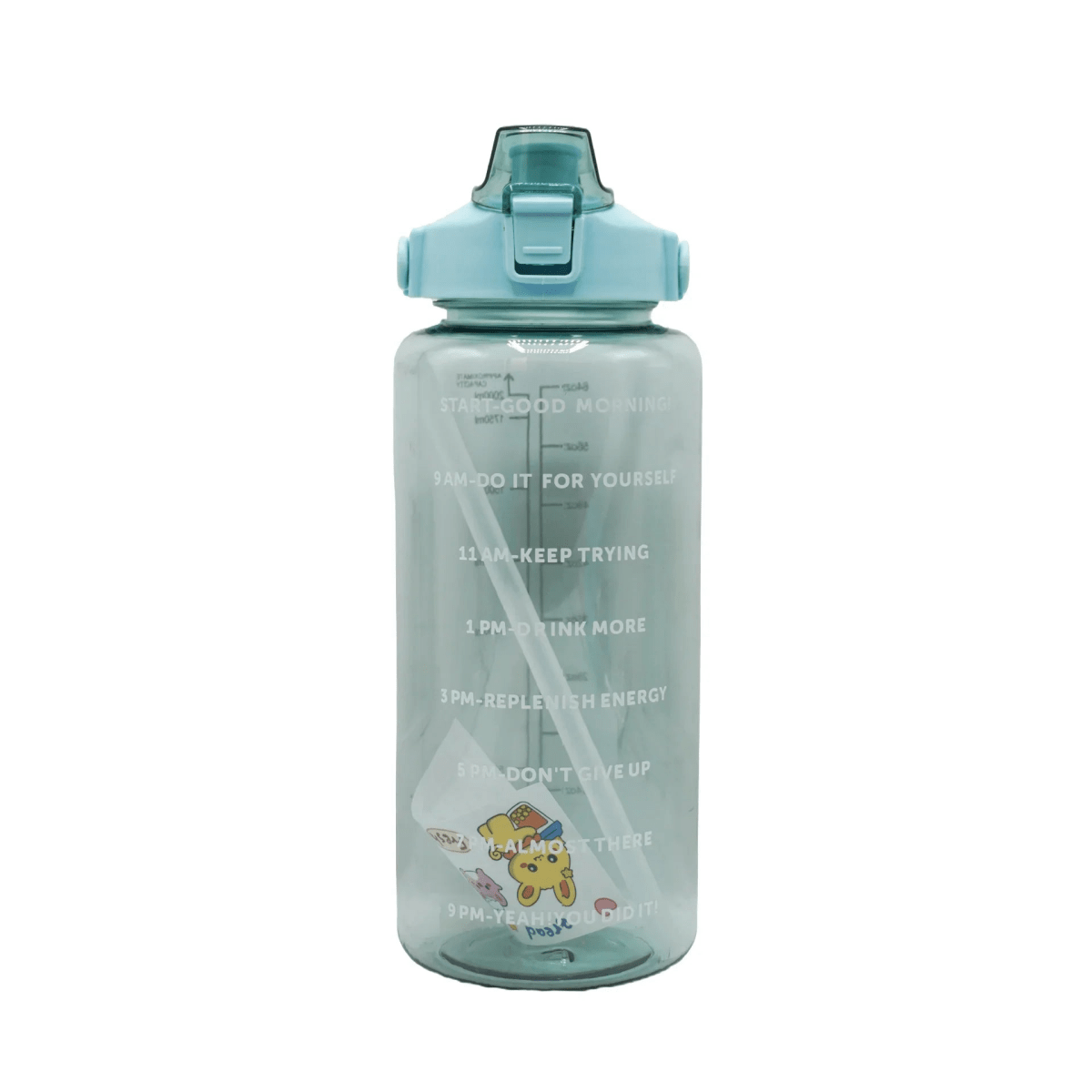 2 Litre Motivational Water Bottle – Botella Flaske - Botella Flaske