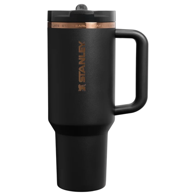 The Messi x Stanley Quencher ProTour Flip Straw Tumbler Black