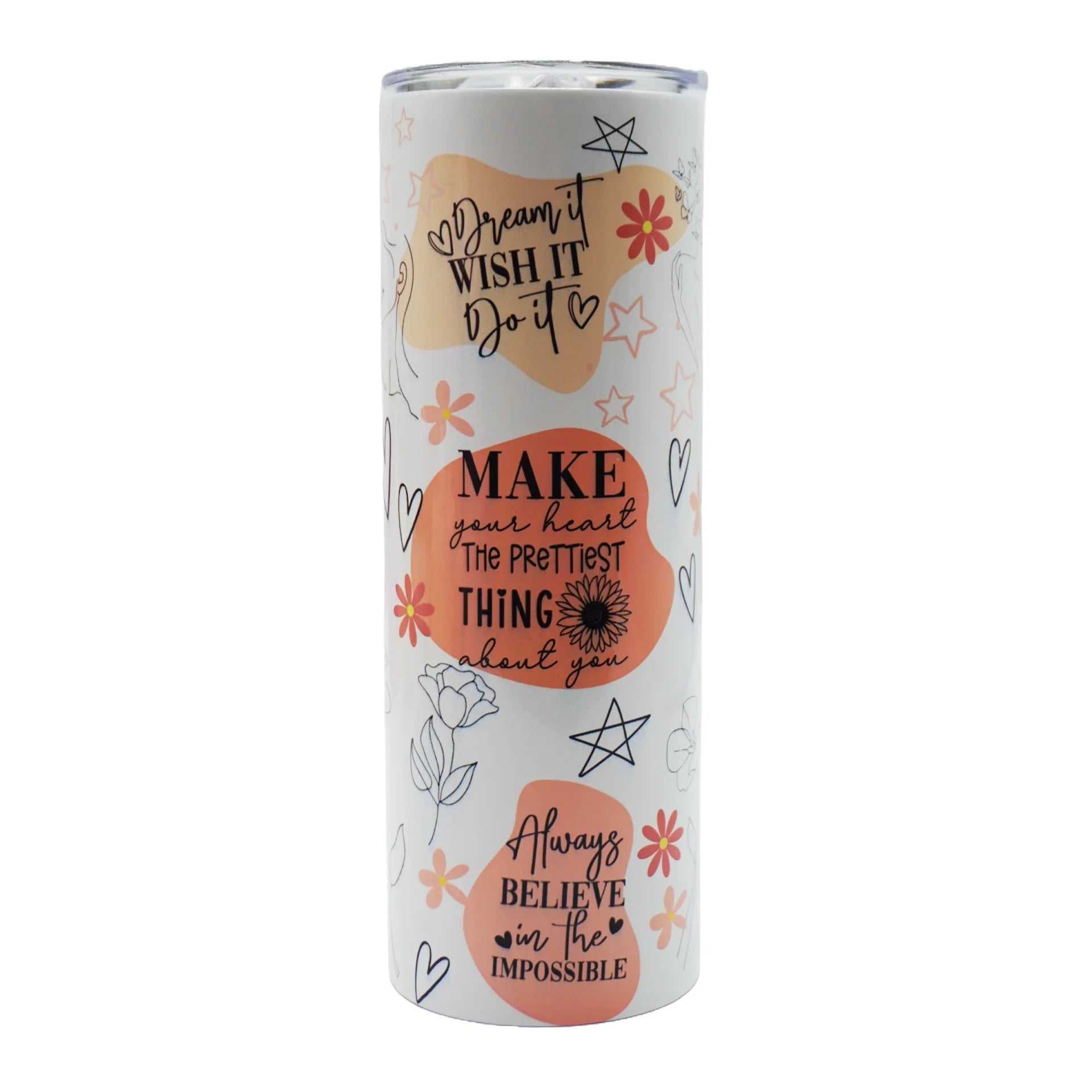Stainless Steel Tumbler with Steel Straw – Botella Flaske - Botella Flaske