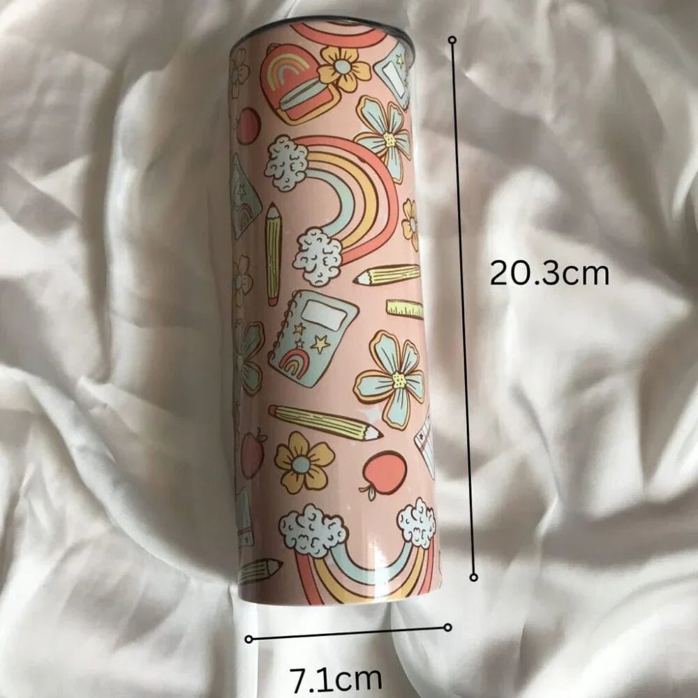 Personalized Stainless Steel Tumbler with Steel Straw – Botella Flaske - Botella Flaske