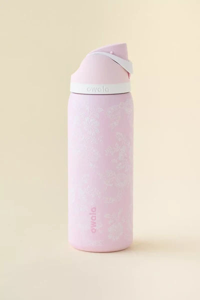 Owala FreeSip Water Bottle - 32oz | Pink Floral