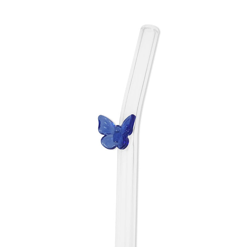 Butterfly Glass Straw