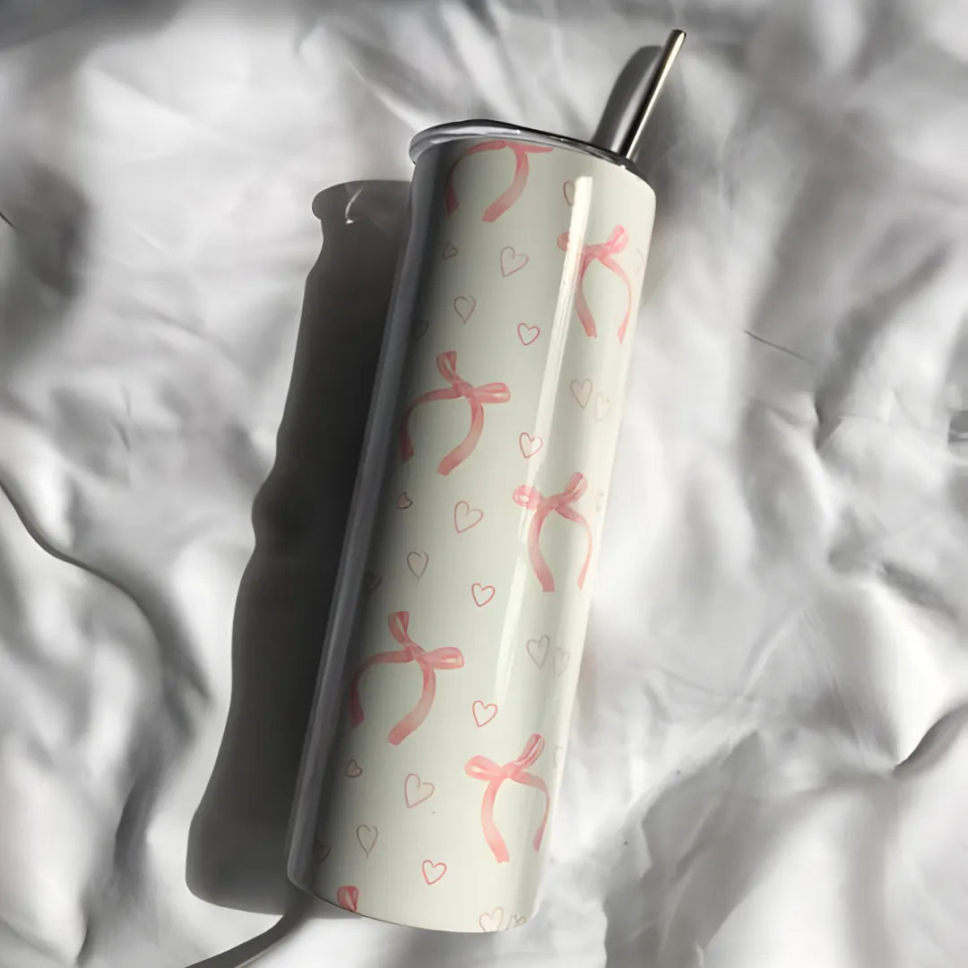 Stainless Steel Tumbler with Steel Straw – Botella Flaske