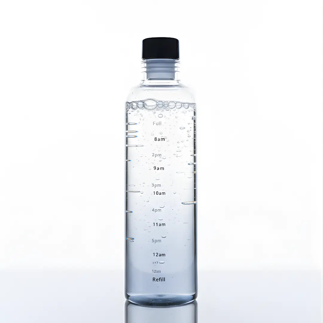 Glass Transparent Water Bottle