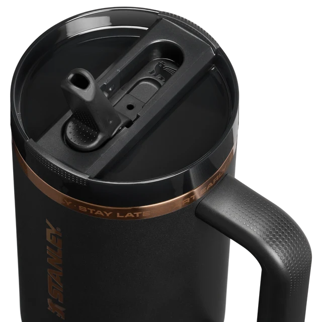 The Messi x Stanley Quencher ProTour Flip Straw Tumbler Black