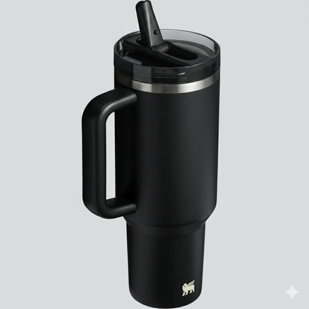 40 OZ Quencher ProTour Flip Straw Tumbler | Black