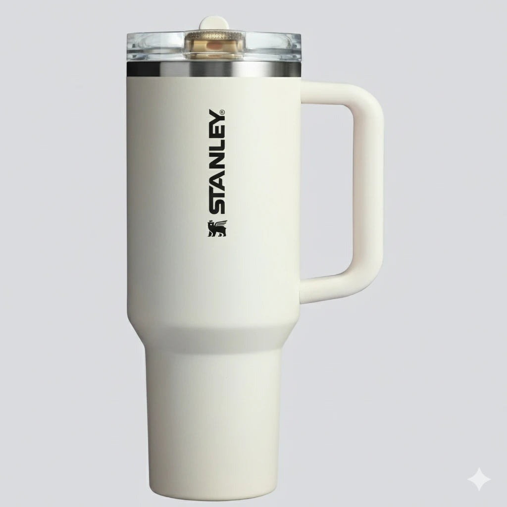 40 OZ Quencher ProTour Flip Straw Tumbler | Cream