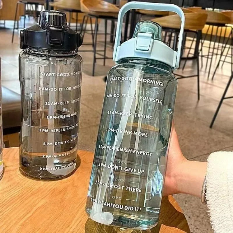 2 Litre Motivational Water Bottle – Botella Flaske