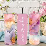 Personalized Stainless Steel Tumbler with Steel Straw – Botella Flaske - Botella Flaske