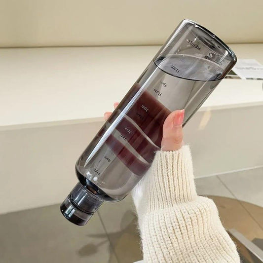 Transparent TimeMarker Water Bottle – Botella Flaske - Botella Flaske