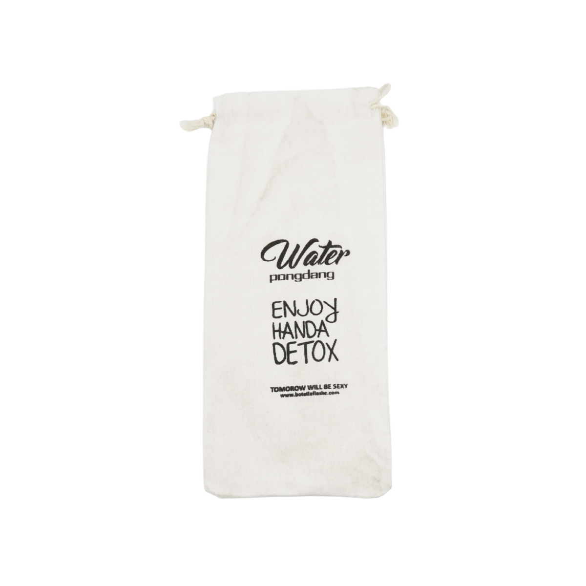 We Babe Bear Bottle White Clothe Bag - Botella Flaske