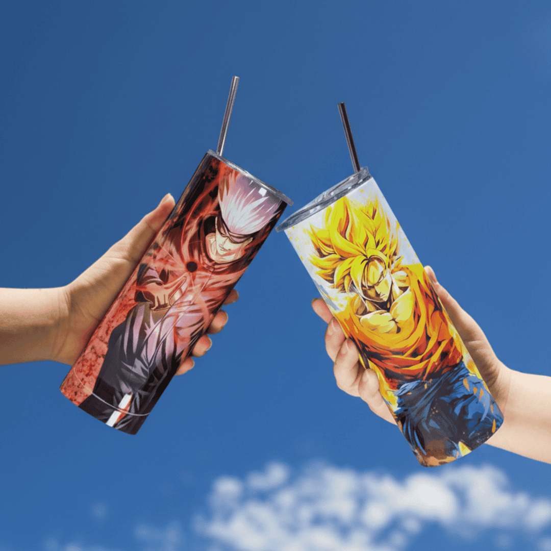 Stainless Steel Tumbler with Steel Straw – Botella Flaske
