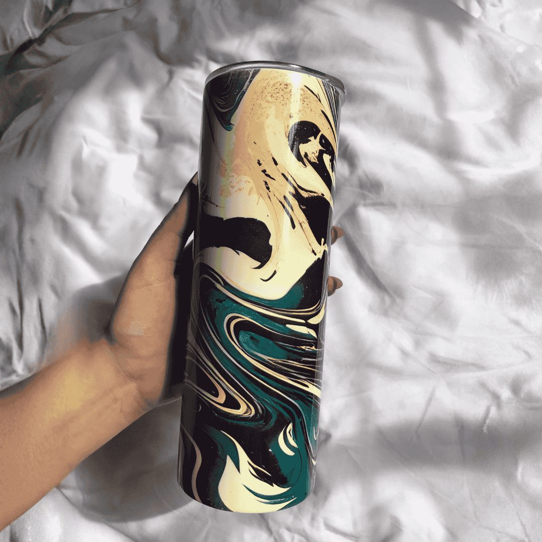 Stainless Steel Tumbler with Steel Straw – Botella Flaske